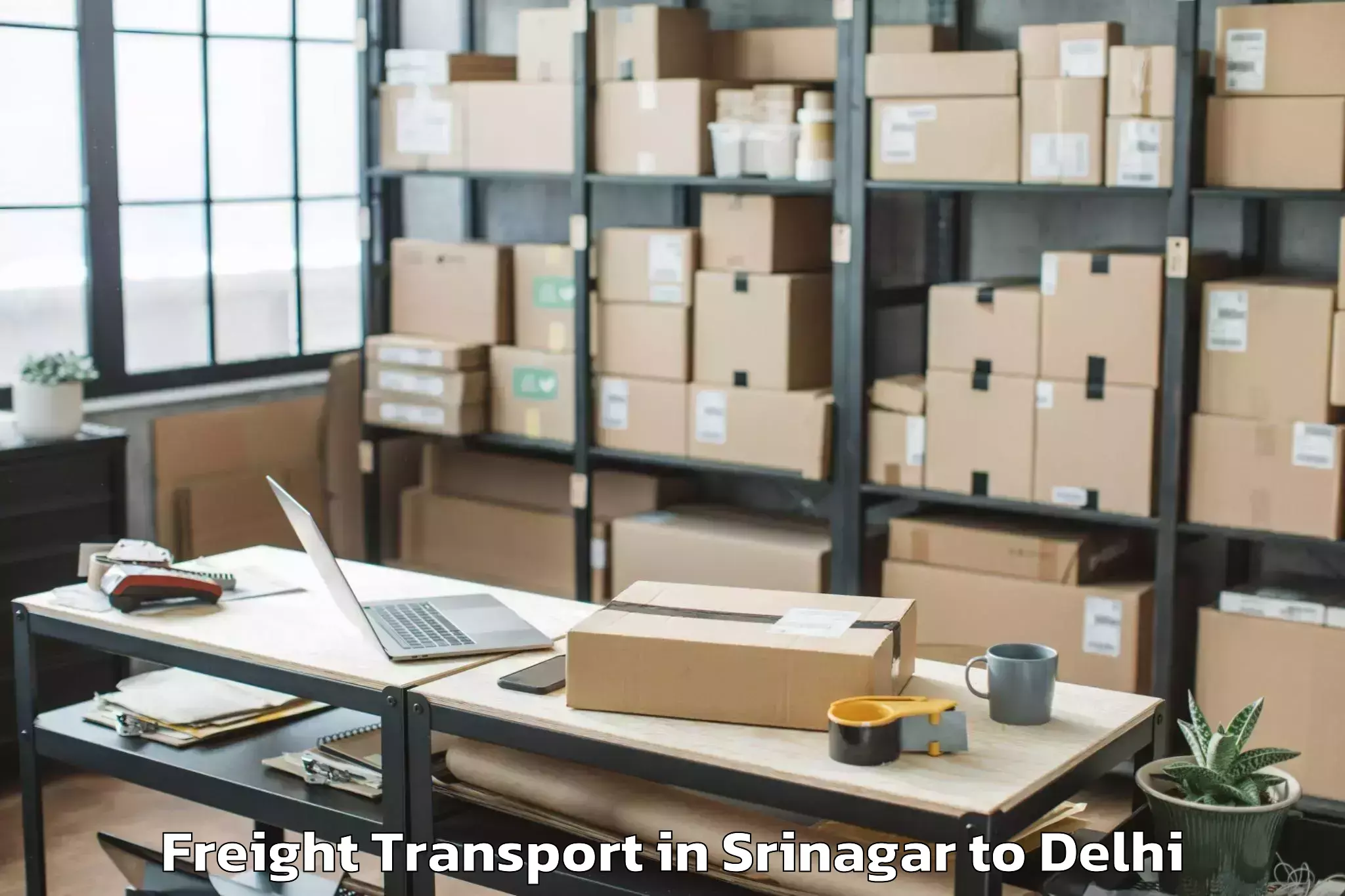 Book Srinagar to Dlf Avenue Mall Freight Transport